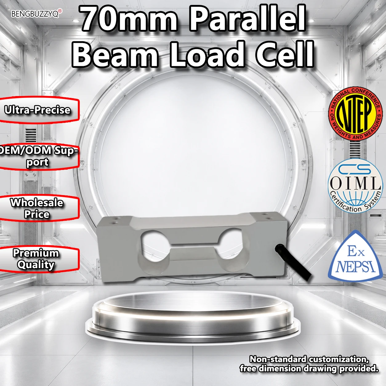 Sensor de pesaje de punto único Mavin Micro, celda de carga de 70 mm, transductor de aluminio de 0.3-10 kg para básculas de cocina y joyería