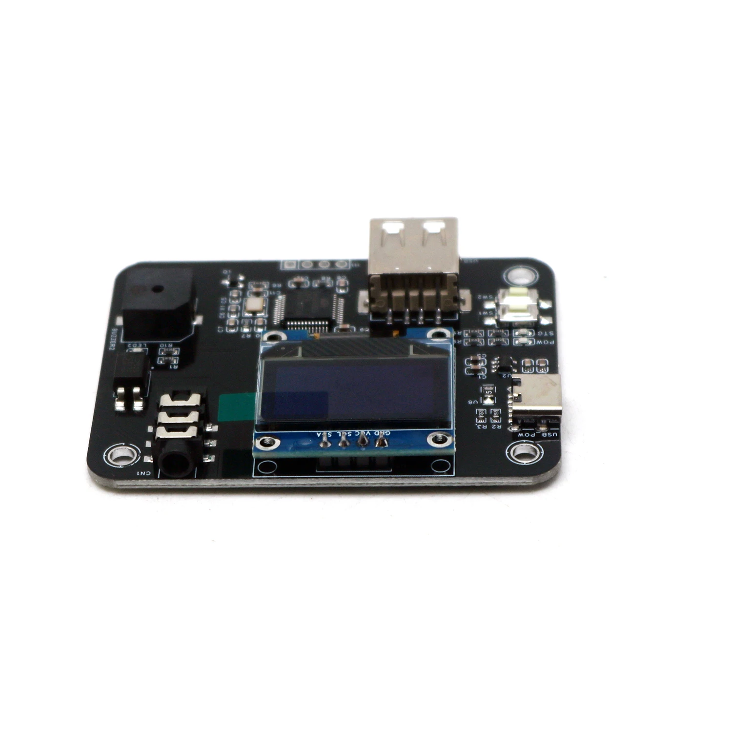 Ham Radio CW Teclado de práctica y transmisión con pantalla OLED y USB, teclado electrónico de código Morse para entrenar radio aficionados