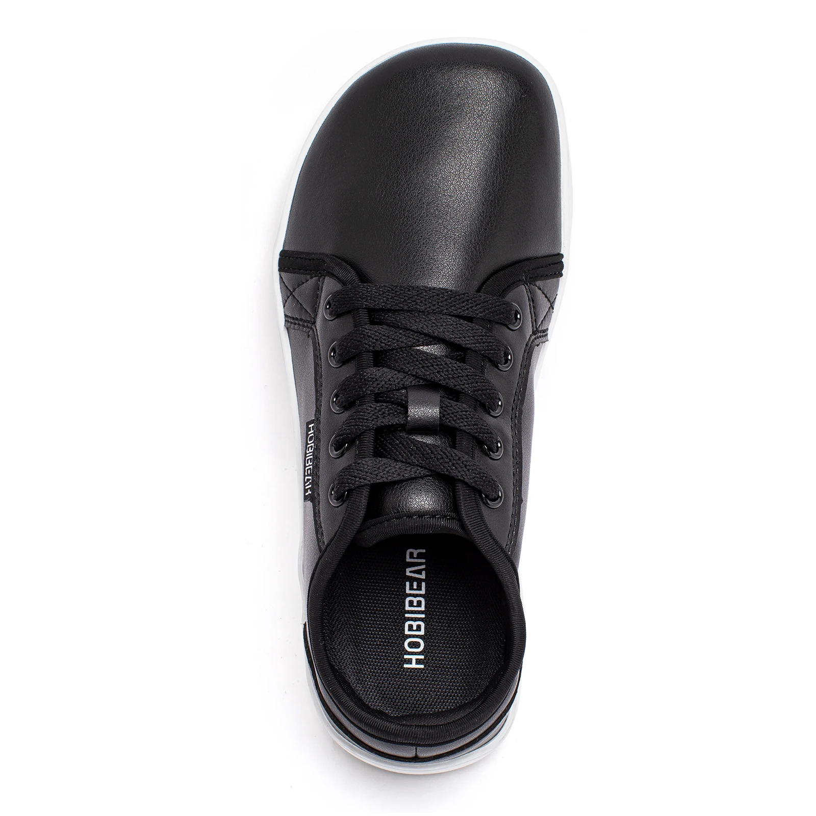 HOBIBEAR Zapatos minimalistas para hombres y mujeres, zapatos de punta ancha descalzos sin caída, zapatillas ligeras informales de cuero Artificial para caminar