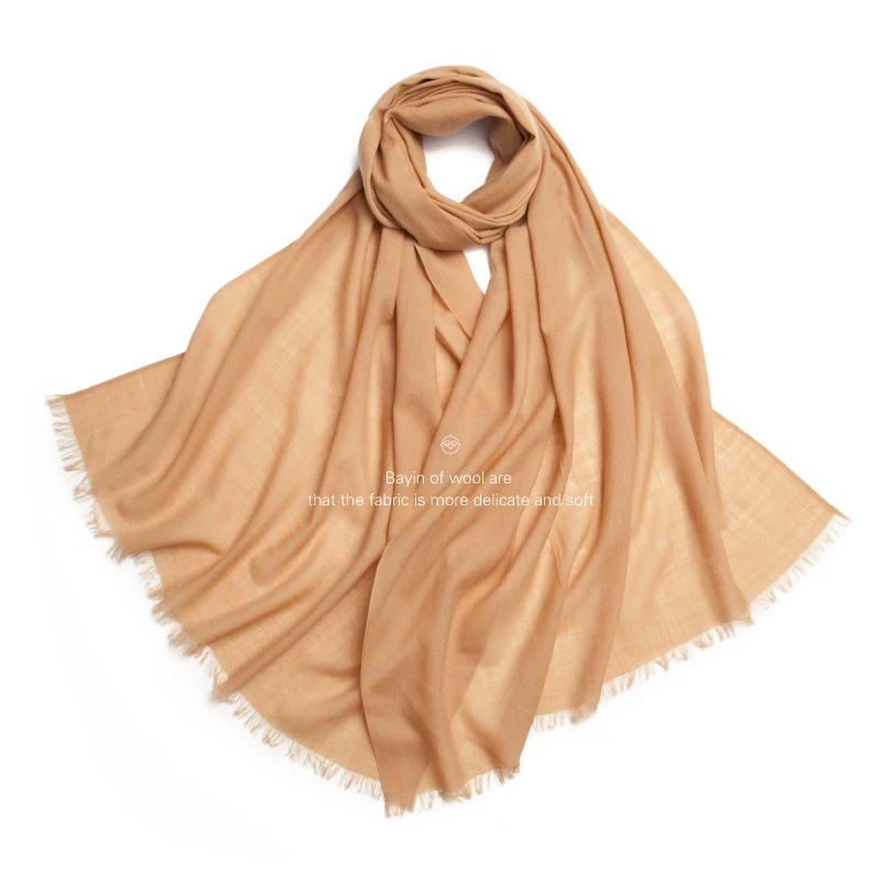 Bufanda de lana de cachemira, cálida y de color liso, ideal para el invierno, para mujer, de gran tamaño (70 x 200 cm), chal de lana, pañuelo, hijab.
