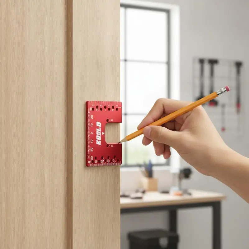 Espaciador magnético para bisagras de puertas de gabinetes, herramienta de alineación de 2 mm para instalación rápida de puertas de gabinetes, para una perfecta ajuste de los espacios entre las puertas.