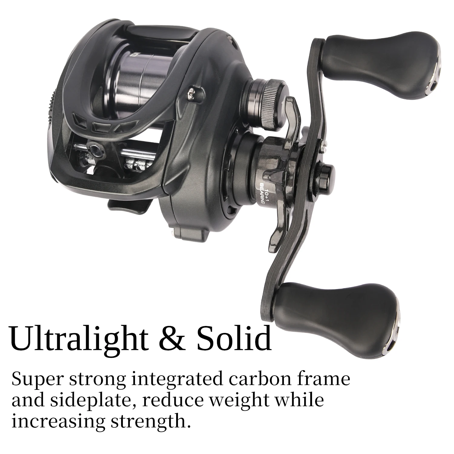 TSURINOYA-carrete de pesca ultraligero, 135g, 6,1g, finura, Baitcasting, Dark Wolf 50S, 7,1: 1, 4kg
