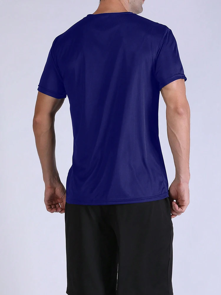 Camiseta deportiva ultraligera de secado rápido para hombre, Top ligero transpirable para entrenamiento físico, correr y gimnasio, Color sólido