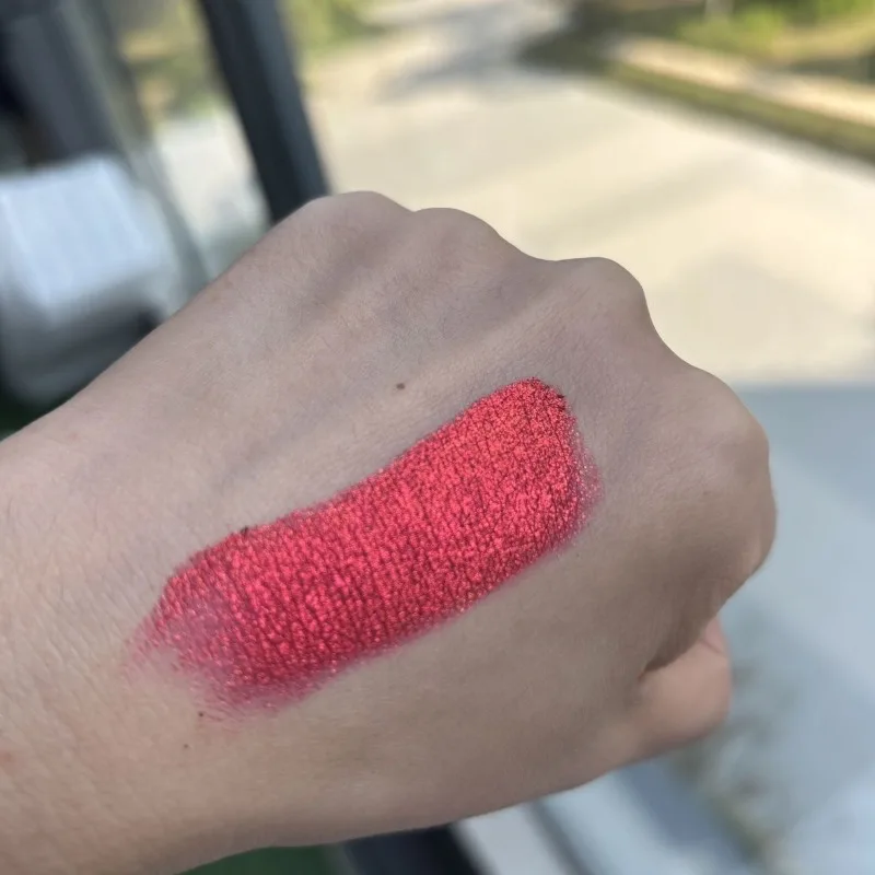 Sombra de Ojos Individual Coldnwild Chameleon, Tono Rojo Ahumado, Resistente al Agua, Larga Duración, Altamente Pigmentada para Cosplay y Maquillaje de Ojos Atrevido