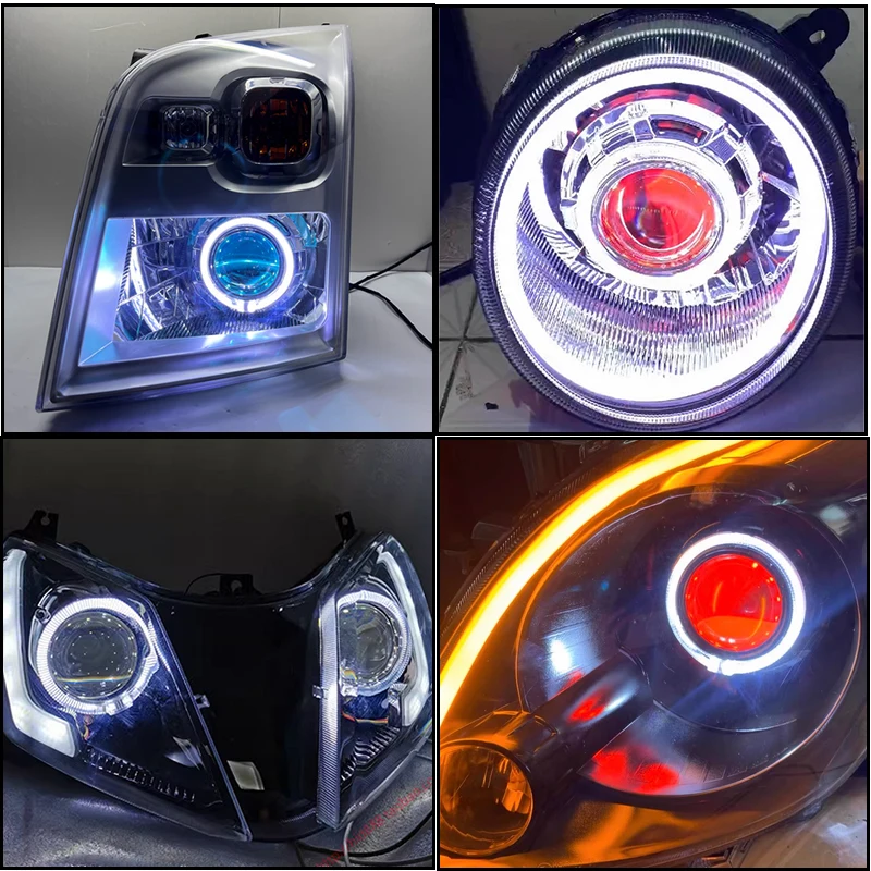 SANVI 2,5 pulgadas 3 pulgadas BI xenón/proyector LED lente máscara cubren accesorios de luz de coche