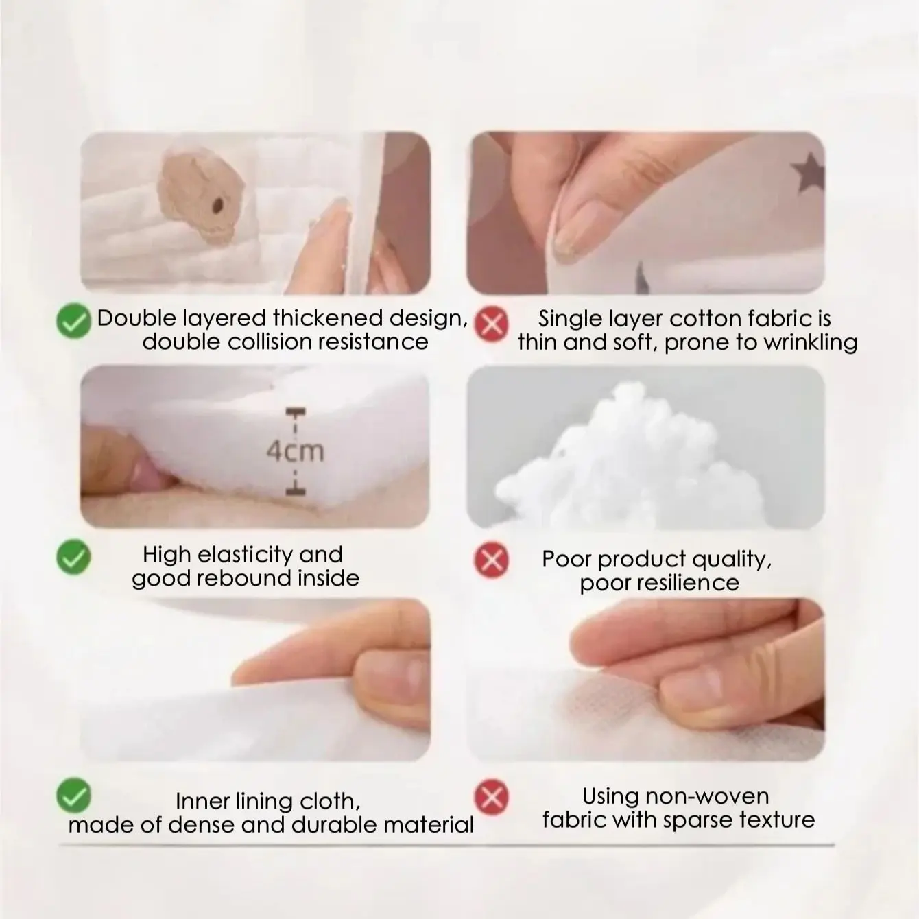 Riel protector para cuna de bebé de varios tamaños, acolchado suave, forro de parachoques para cuna infantil, valla de cama acolchada con estampado de dibujos animados, parachoques para cama de bebé