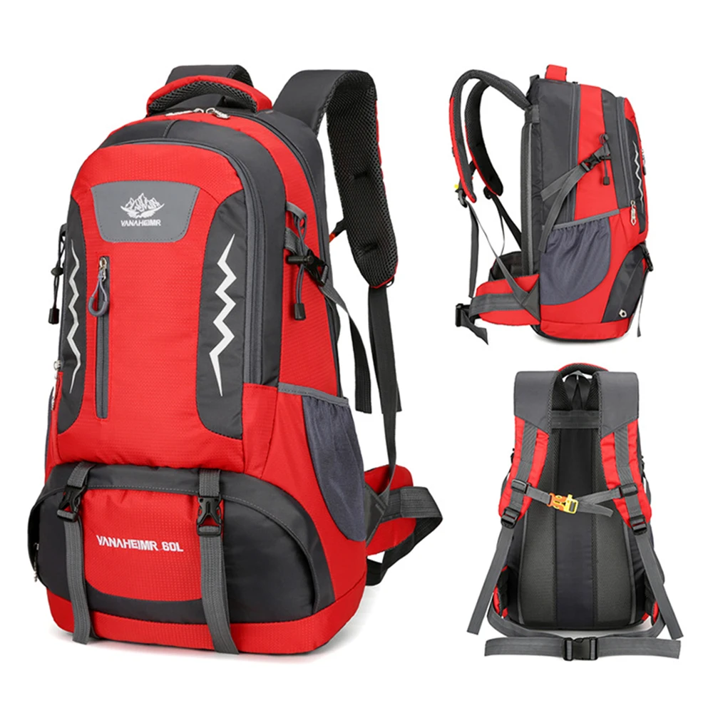 Mochila de senderismo para hombre y mujer, morral resistente al agua de 60L, ideal para deportes al aire libre, viajes y montañismo