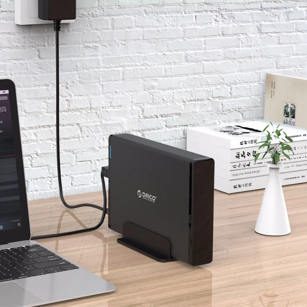 ORICO-funda HDD de 3,5 pulgadas, adaptador SATA a USB 3,0, carcasa de disco duro externo para disco SSD de 2,5 y 3,5 pulgadas, carcasa HDD para PC