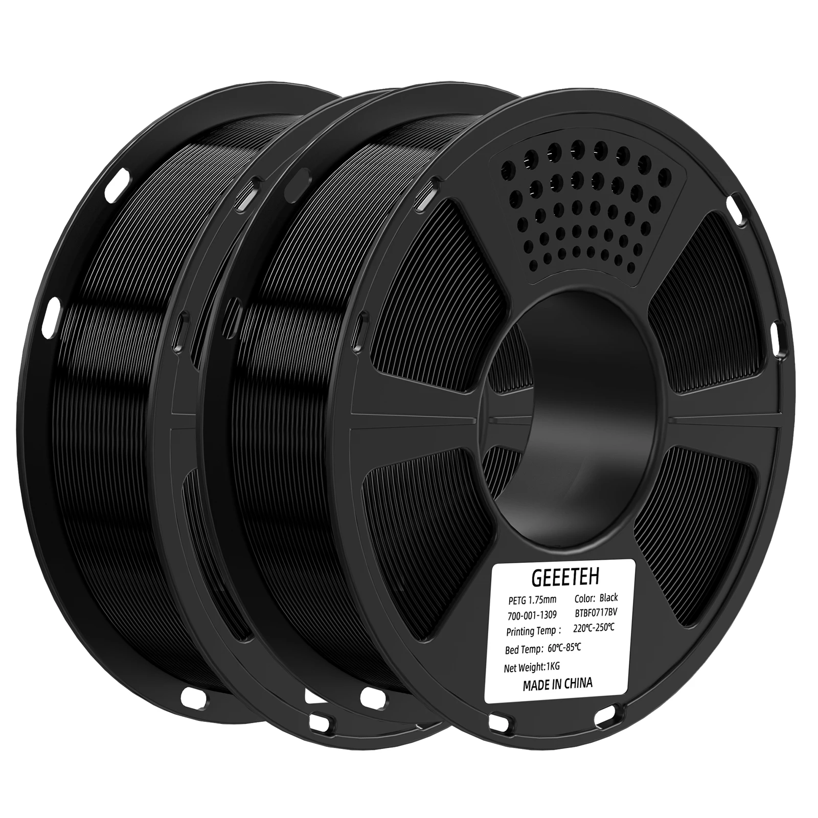 Geeetech 2 Rollos de Filamento PETG de 1.75mm +/-0.02MM, Hilo de Impresión 3D, Plástico Colorido, Almacenes Locales para la Mayoría de las Impresoras 3D FDM