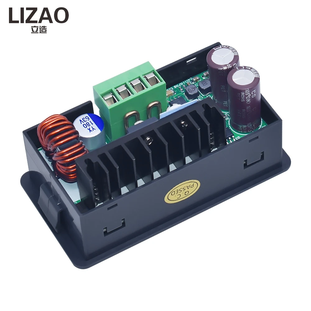 Módulo de Fuente de Alimentación Reductora de Voltaje DC-DC LIZAO DPS5005 50V 5A, Convertidor Regulado Ajustable con Pantalla de Voltímetro y Comunicación