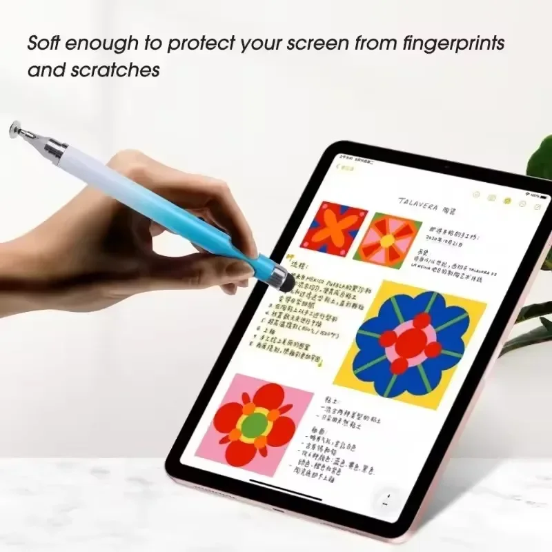 Lápiz óptico Universal 2 en 1 para tableta móvil, Android, IOS, teléfono, accesorios para iPad, bolígrafos para tableta de dibujo, lápiz táctil de pantalla capacitiva