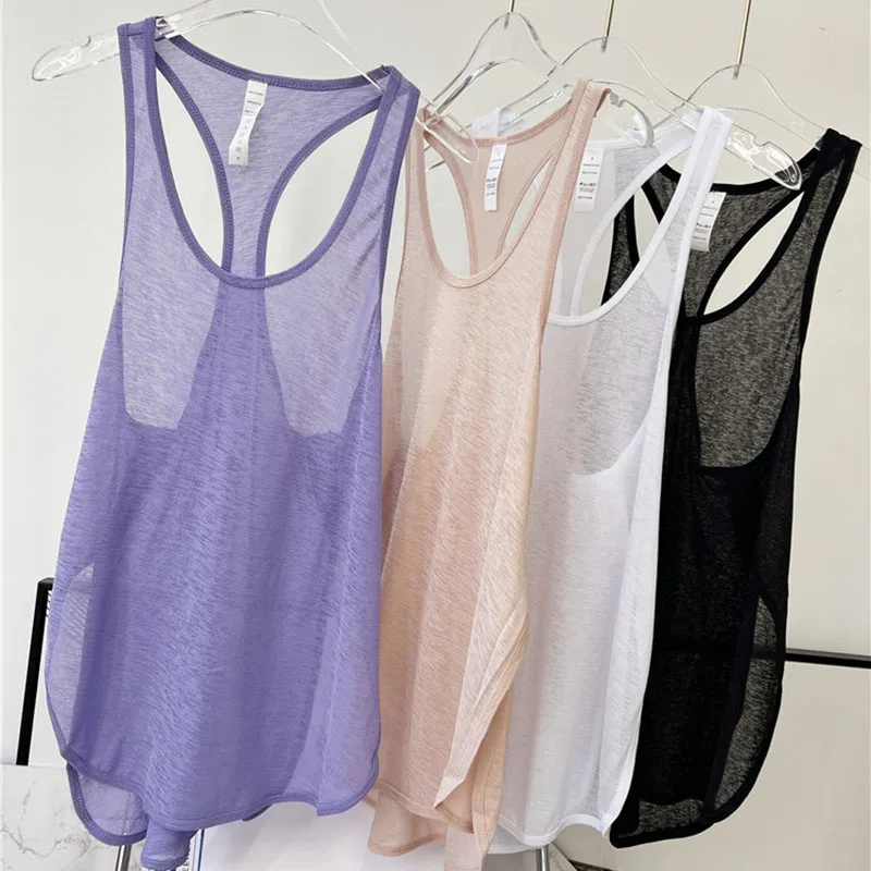 Chaleco deportivo suave de secado rápido para exteriores, camiseta sin mangas para Yoga, gimnasio, entrenamiento, Top para correr, Fitness, Halter para mujer