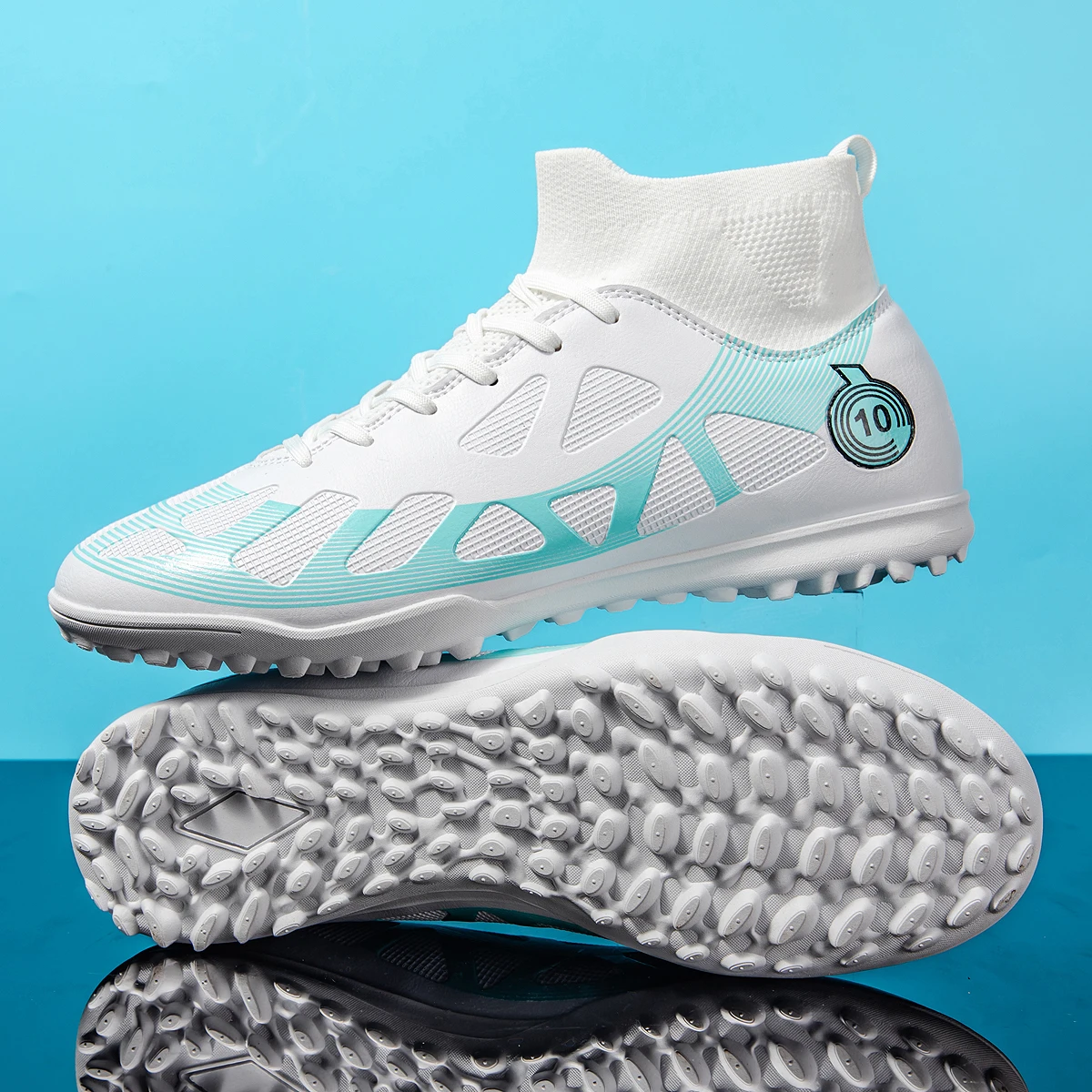 Zapatos de fútbol deportivos profesionales TF, zapatos de entrenamiento duraderos resistentes al desgaste para adolescentes con uñas rotas, zapatos de fútbol de alta calidad para adultos