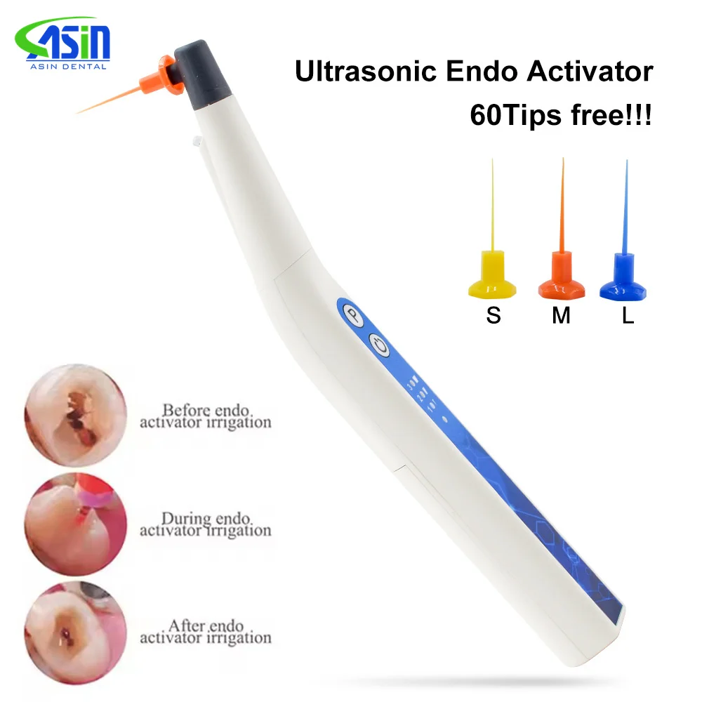 Puntas de irrigador sónico Dental, activador Endo con luz LED para instrumento Dental, irrigador sónico de conducto radicular, herramienta endodoncia
