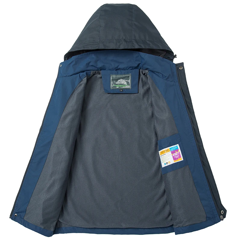 Chaqueta Impermeable Ligera para Hombre, Cortavientos 5000mm, Forrada, Informal, para Primavera, Otoño, Pesca, Senderismo, Actividades al Aire Libre