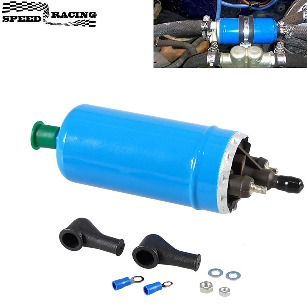 Bomba de Combustible Eléctrica Universal en Línea de Alta Presión 12V y Kit de Instalación para Benz Renault BMW Alfa Peugeot Opel OEM 0580464038