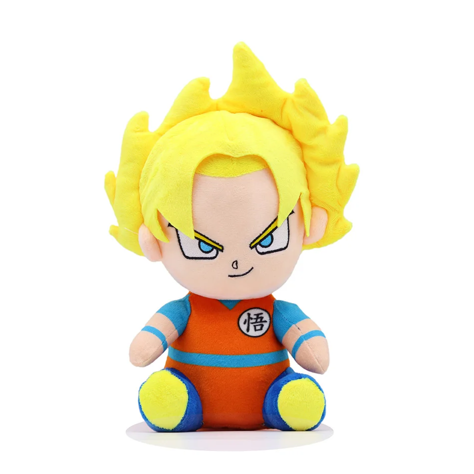 20cm Dragon Ball Japón Anime juguetes de peluche Super Saiyan Goku Vegeta Picollo troncos Gohan figura de dibujos animados muñecos de peluche regalos para niños