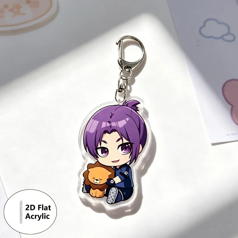 Lote de 7/8/10 llaveros de anime BLUE LOCK, bonitos colgantes para bolsos, llaveros acrílicos de dibujos animados, regalos para amigos, venta al por mayor