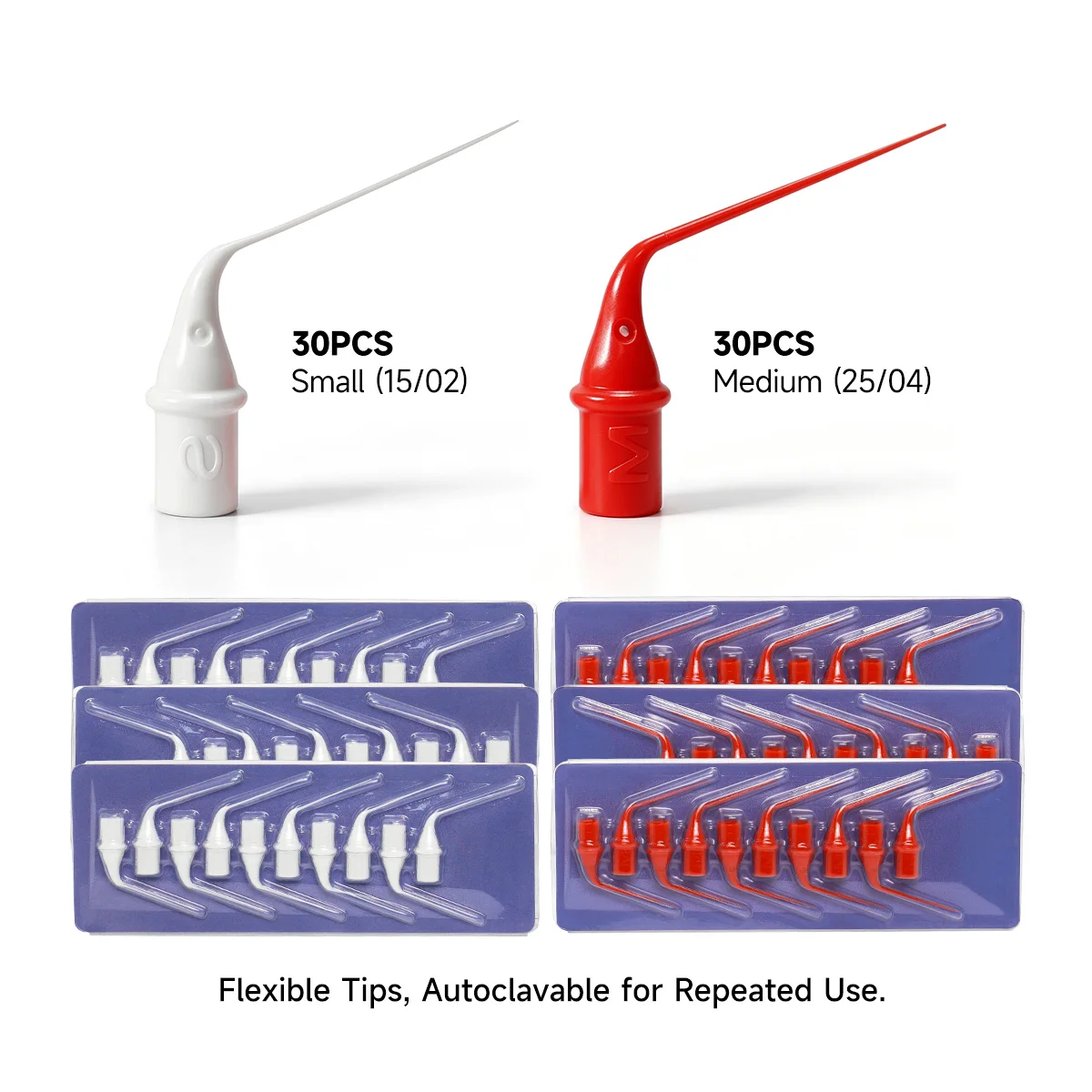 Activador Ultrasónico Dental de Alta Frecuencia JUMTOP, 60 Puntas Flexibles Gratuitas, 3 Programas para Activación de Conductos Radiculares