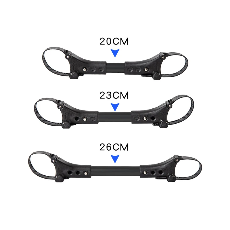 Conector de 3 piezas para cochecito de bebé gemelo, articulaciones universales, tripliegues, carrito infantil, correas de seguridad, gancho de seguridad ajustable