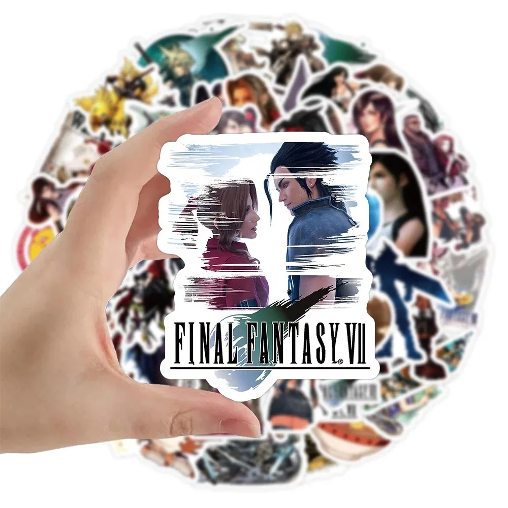 10/30/60 Uds juegos Final Fantasy pegatinas Guerrero de la luz nube Strife pegatina portátil monopatín teléfono pared Aerith Tifa calcomanía