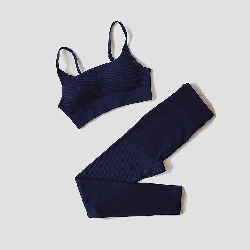 WAREBALL-Conjunto de Yoga sin costuras para mujer, ropa deportiva, traje deportivo, ropa de entrenamiento, ropa de gimnasio, Top deportivo, mallas sin costuras de cintura alta
