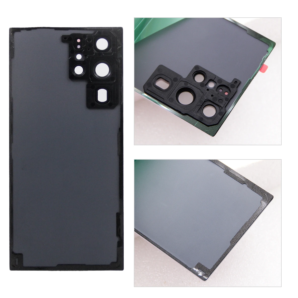 Para Samsung S22 Ultra 5G S908B S908B/DS cubierta trasera de batería S22Ultra cubierta de batería puerta trasera carcasa Panel funda piezas de lente de cámara