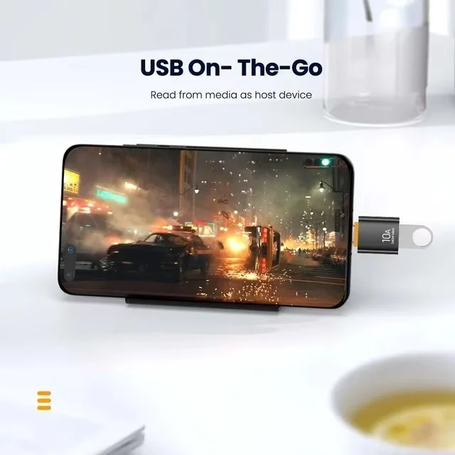 Adaptador OTG 10A /6AUSB A a USB C, convertidor tipo C a USB, adaptador USB 3,0 para Xiaomi 14 MacBook, conector OTG USB a tipo C
