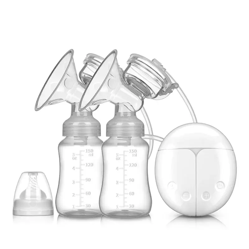 Extractor de leche doble eléctrico, extractor de leche sin BPA, USB, con almohadillas de lactancia y juego de regalo de almacenamiento