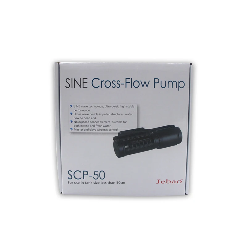 Jebao nuevo SCP-50 ECP-50 WIFI bomba de circulación de onda 12W 1500-5000L/H tanque de coral mini bomba de surf de acuario para vidrio de 8MM