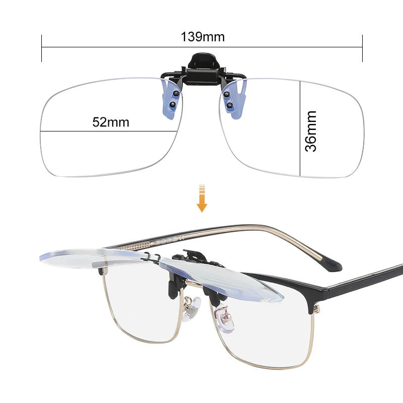 Gafas para presbicia de alta calidad, lentes para presbicia con Clip ultraligero, para lectura con dioptrías + 1,0 + 1,5 + 2,0 + 2,5