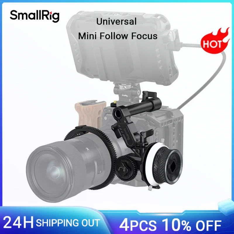 SmallRig-Mini enfoque de seguimiento portátil para cámara Sony DSLR, para BMPCC cardán, Control de lente inalámbrico de enfoque rápido, grabación de vídeo, 3010B