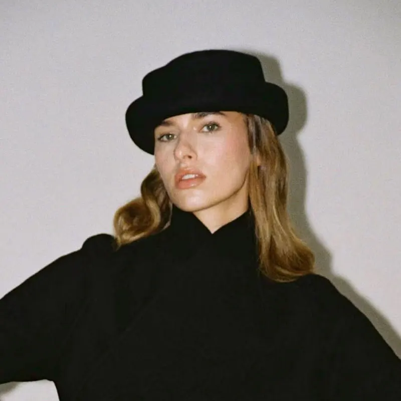 TOMKHU, nueva lana, moda Retro, sombrero Fedora para mujer, boina elegante francesa de diseñador, sombrero de copa para otoño e invierno, estilo de pasarela