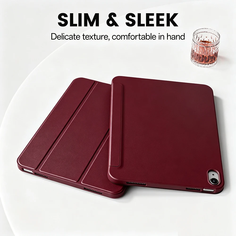Para Apple iPad (A16) 11ª y 10ª Generación 10.9'' / 11'' 2022 2025, Funda Magnética Inteligente con Tapa, Función de Activación/Desactivación Automática, Funda Suave para Tablet