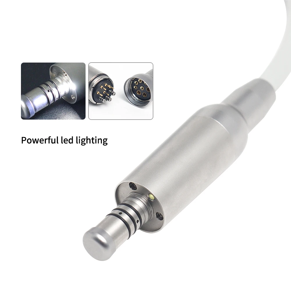 Micromotor LED sin Escobillas Azul para Odontología, Micromotor Eléctrico Integrado para Equipo de Dentista, Accesorios Profesionales para Odontología