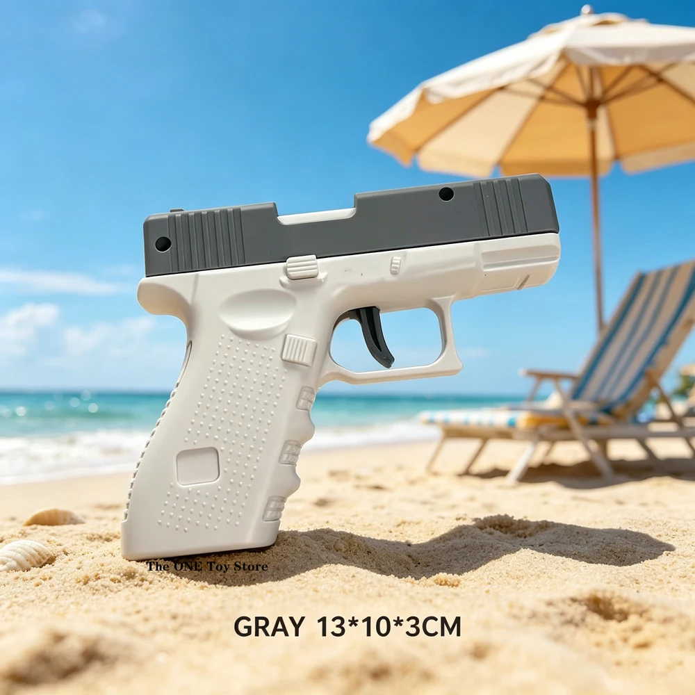 Pistola de Agua de Verano No Eléctrica de Alta Presión con Disparo Automático, Juguete de Playa para Niños y Niñas