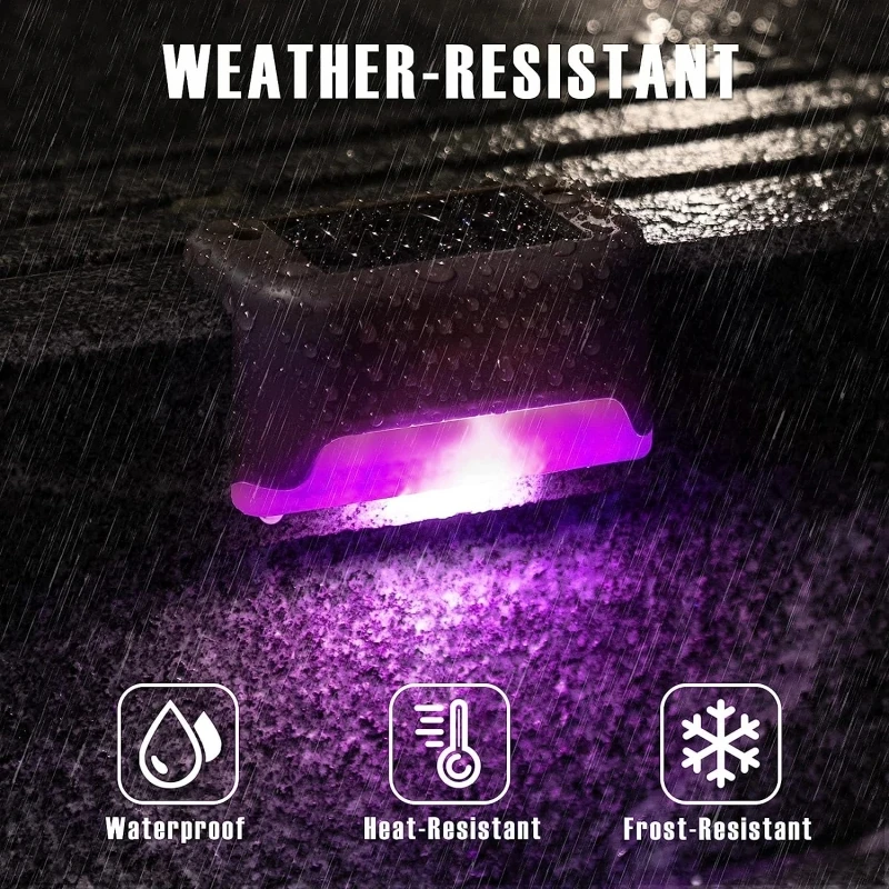 1 ~ 20 piezas luz Solar para cubierta al aire libre IP65 lámparas de jardín de energía Solar impermeables para barandilla escaleras paso valla Patio camino