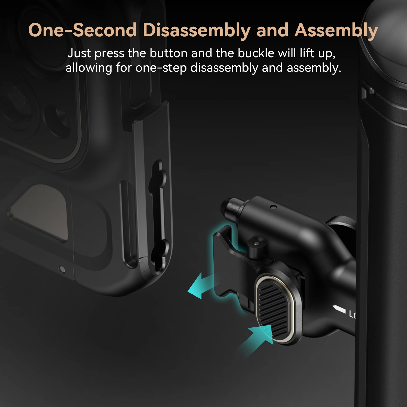 SmallRig-MANGO lateral de liberación rápida para iPhone 15 Series, jaula para Huawei y Samsung, jaula Universal para teléfono móvil 4299
