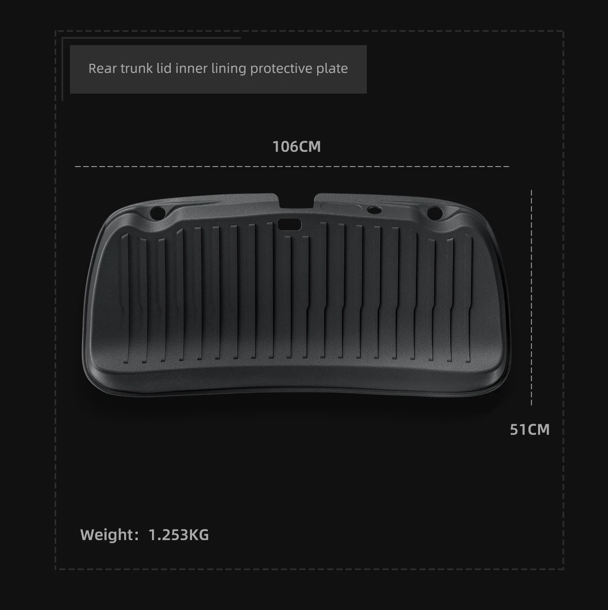 Smabee para Tesla Model 3 Highland 2024 2025, Tapete Antisuciedad para Puerta Trasera, Protector de Maletero, Accesorios para Auto