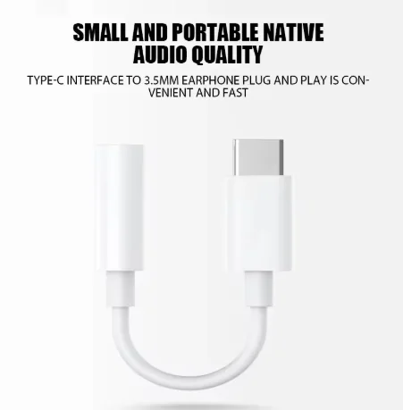 Adaptador USB tipo C a 3,5 Jack para auriculares USB-C 3,5 convertidor de Cable de Audio de 5mm para IPhone 15 15 Pro MAX Samsung Galaxy Huawei Xiaomi