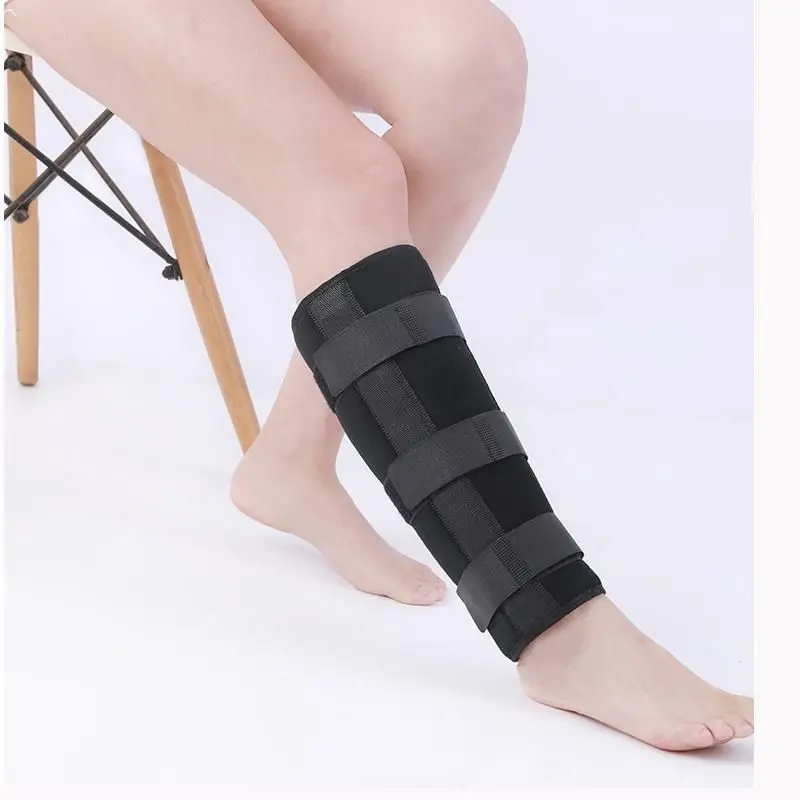 Soporte de compresión de pantorrilla ajustable, férula para espinilla, soporte de manga, correa de fijación de fractura de pierna inferior, dispositivo protector de esguince, 1 Uds.