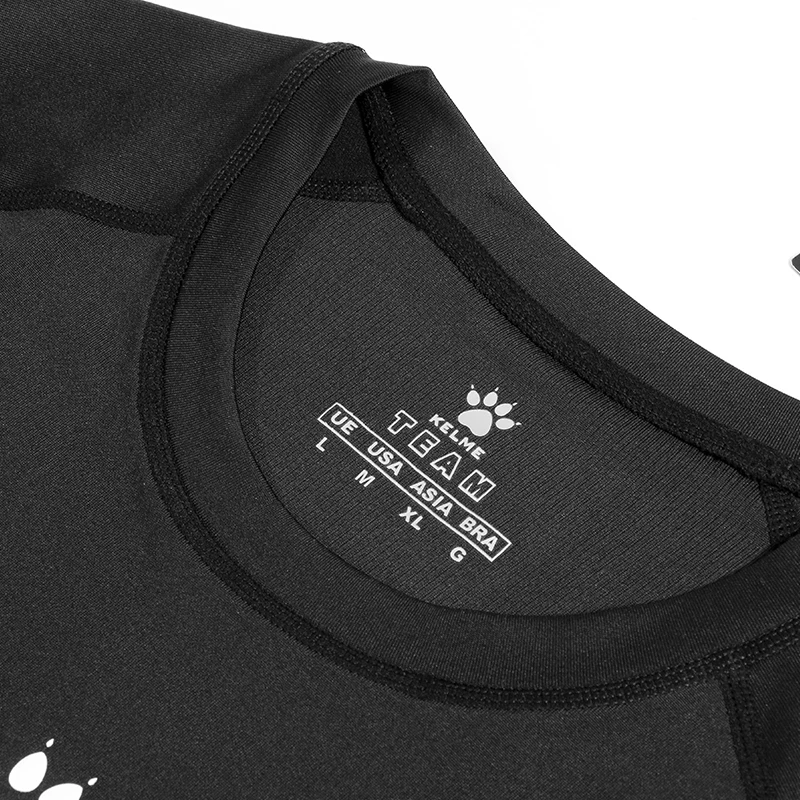 Kelme-Camiseta para correr al aire libre para hombre, ropa deportiva ajustada, entrenamiento físico de compresión, secado rápido