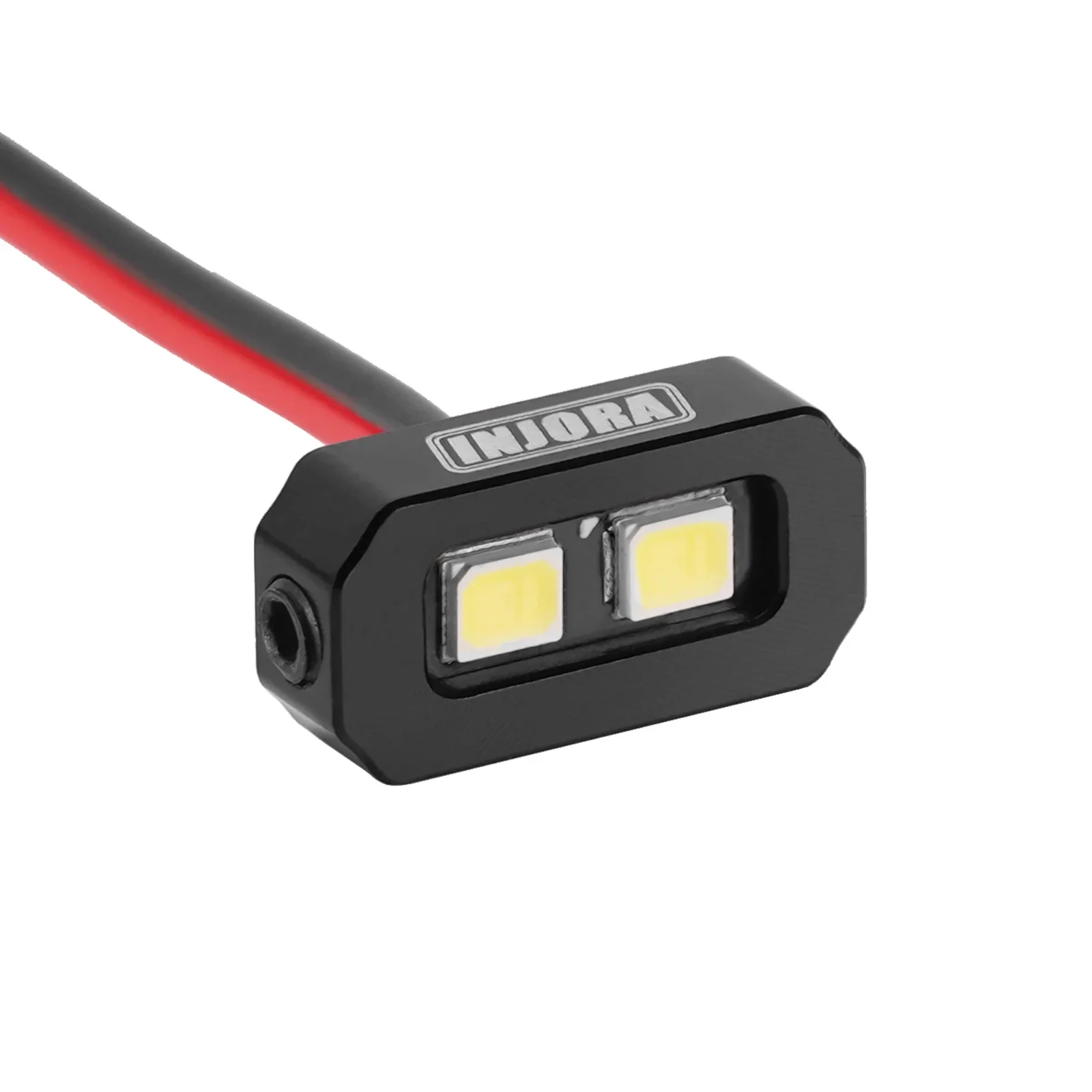 INJORA Kit de luces de roca de 4 LED para orugas RC 1/10 (blanco, amarillo)