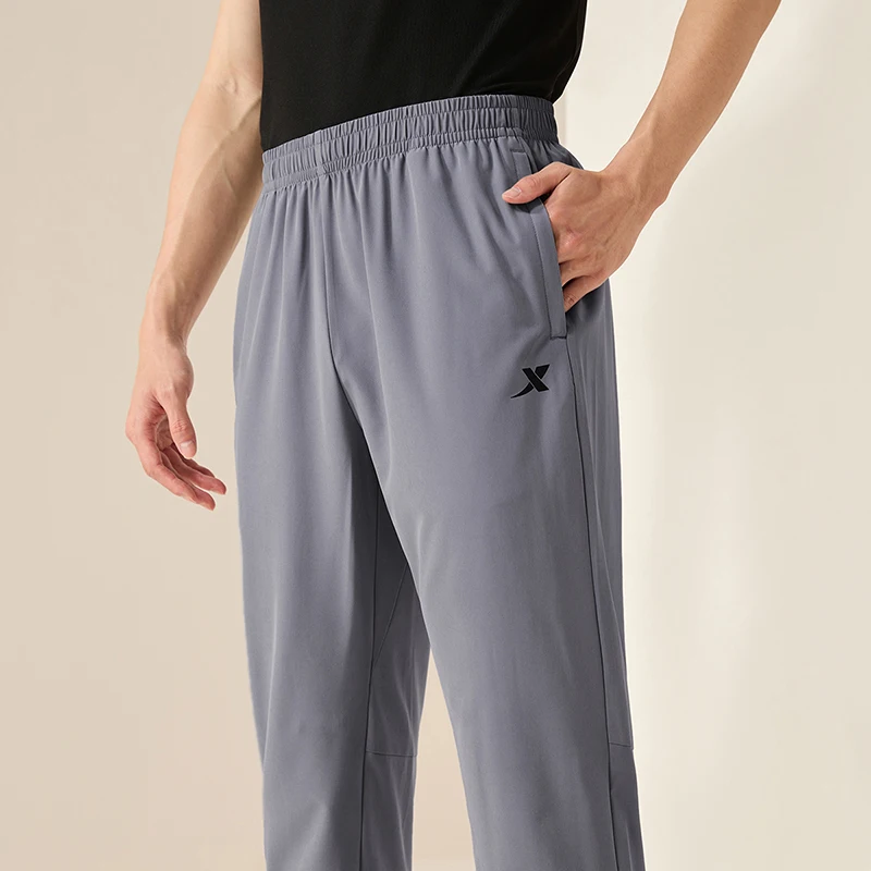 Pantalones de chándal tejidos Xtep para hombre, pantalones de chándal suaves de verano para hombre, pantalones deportivos transpirables cómodos para exteriores 876229980168