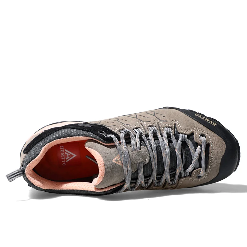 Zapatos de Trekking HUMTTO para mujer, zapatos de senderismo de invierno, zapatillas de deporte informales de cuero para escalar de diseñador de lujo para mujer