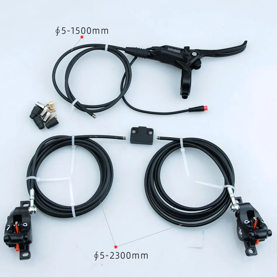 GT0307N-triciclo eléctrico para bicicleta de montaña, ciclomotor eléctrico ATV, Rotor izquierdo y derecho, disco de apagado hidráulico, freno doble, tres eslabones, uno a través de dos, hecho a medida