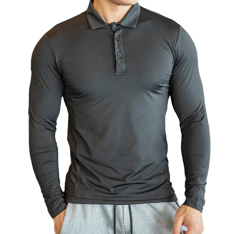 Camiseta deportiva de compresión para hombre, Top de manga larga, ropa para gimnasio, correr, Fitness, ropa deportiva ajustada, sudadera Rashgard para senderismo de talla grande