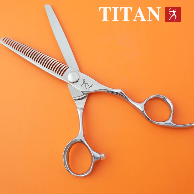 Tijeras de Peluquería Profesionales TITAN de Alta Gama, Tijeras para Adelgazar el Cabello