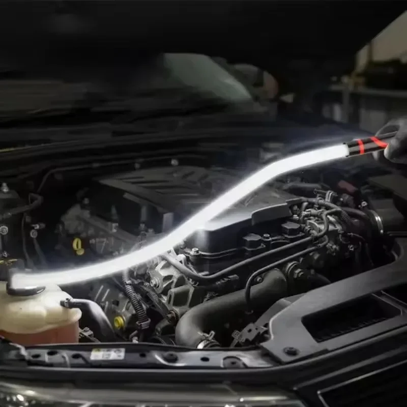 Linterna LED Flexible, Luz de Trabajo Profesional, Herramienta Portátil para Mecánicos, Reparaciones de Automóviles, Inspecciones y Espacios Reducidos