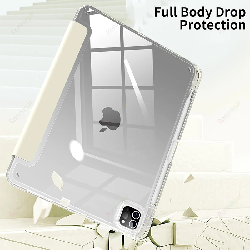 Funda con Soporte para Lápiz para iPad A16 A19 12.ª 11.ª Generación 2026 Air11 13 Air8 M4 M3 M2 Pro11 12.9 13 M4 M5 Air4 5 10 9 8 7 9.7 10.2 10.5